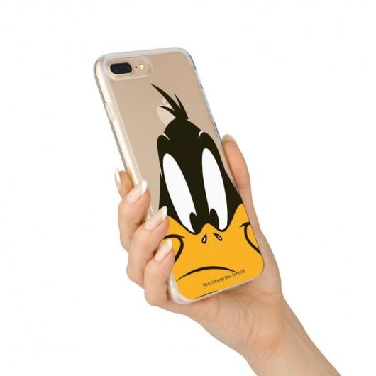 Funda Oficial Warner Bros Pato Lucas Transparente Looney Tunes para Samsung Galaxy A50