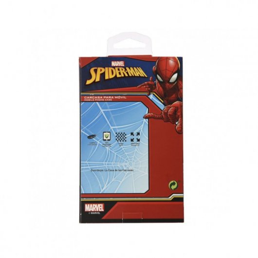 Funda Oficial de Marvel Spiderman Ciudad Transparente para iPhone X