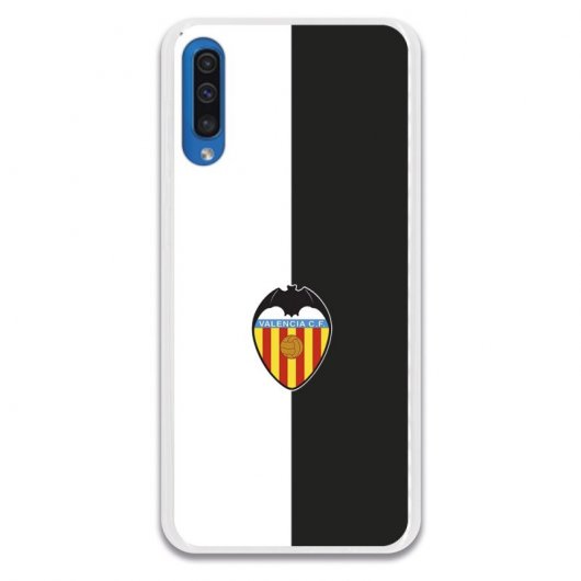 Funda Oficial Valencia CF del Valencia Bicolor Escudo Color para Samsung Galaxy A50