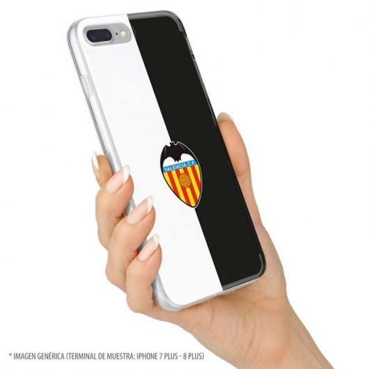 Funda Oficial Valencia CF del Valencia Bicolor Escudo Color para Samsung Galaxy A50
