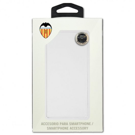 Funda Oficial Valencia CF del Valencia Bicolor Escudo Color para Samsung Galaxy A50
