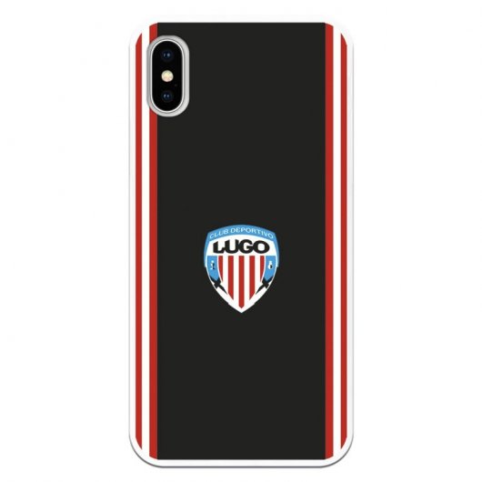 Funda Oficial C.D Lugo del Lugo Escudo Fondo Negro para iPhone X