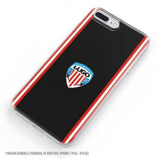 Funda Oficial C.D Lugo del Lugo Escudo Fondo Negro para iPhone X