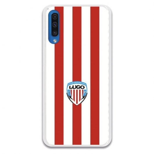 Funda Oficial C.D Lugo del Lugo Roja y Blanca para Samsung Galaxy A50