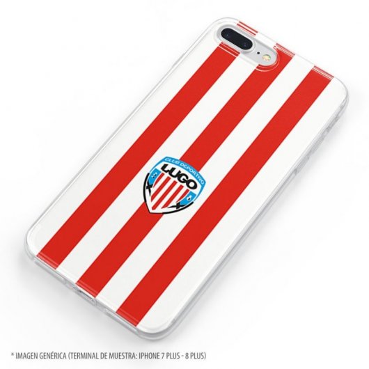 Funda Oficial C.D Lugo del Lugo Roja y Blanca para Samsung Galaxy A50
