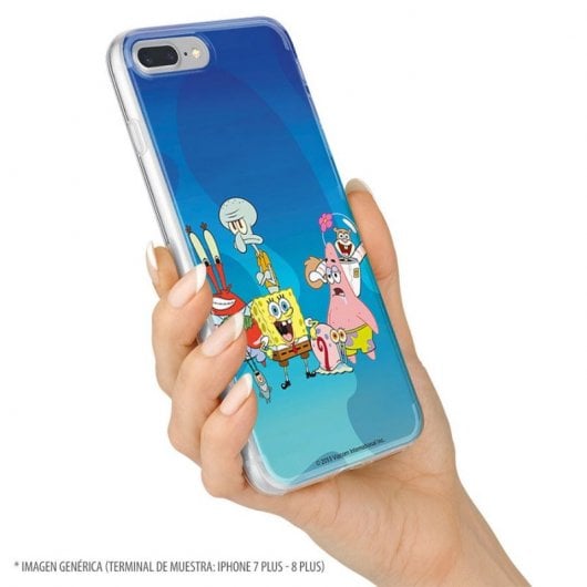 Funda Oficial de Nickelodeon Personajes Fondo Marino Bob Esponja para iPhone X