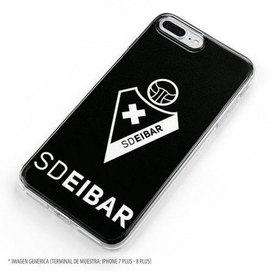 Funda Oficial SD Eibar del Eibar Escudo Fondo Negro para iPhone X