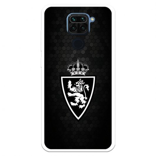 Funda del Zaragoza Fondo Negro Licencia Oficial Real Zaragoza para Xiaomi Redmi Note 9