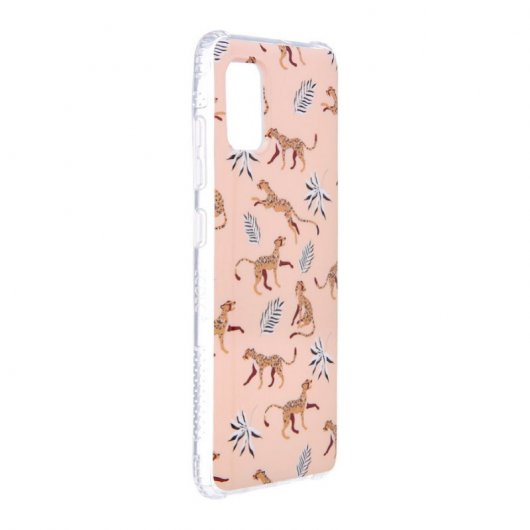 Funda Dibujo Leopardo Fondo Beige para Samsung Galaxy A51 5G