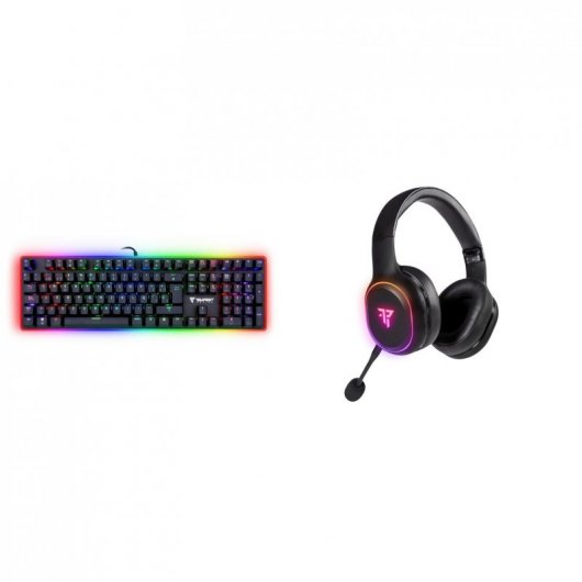 Tempest Diablo Teclado Mecánico Gaming RGB Switch Red + Caesar Auriculares Gaming Bluetooth RGB