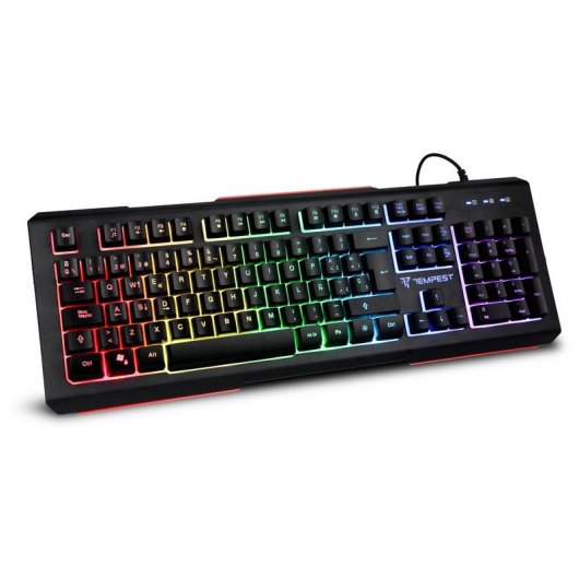 Tempest K9 RGB Backlit Teclado Gaming RGB + Warrior Auriculares Gaming RGB