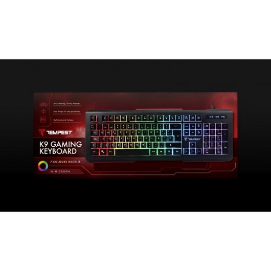 Tempest K9 RGB Backlit Teclado Gaming RGB + Warrior Auriculares Gaming RGB