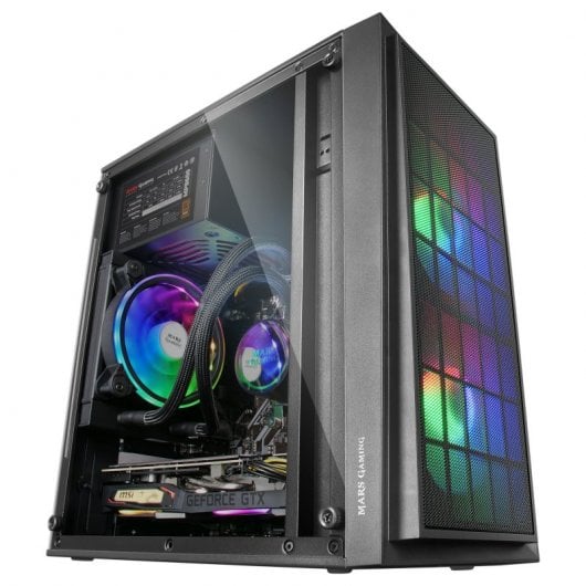Mars Gaming MCDUO Cristal Acrílico USB 3.0 Negro