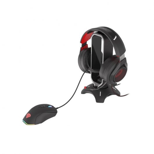 Genesis Vanad 500 Supporto Cuffie e Cavo Mouse con Hub USB