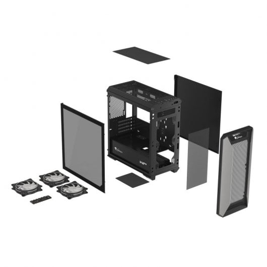 Genesis Irid 513 ARGB Cristal Templado USB 3.0