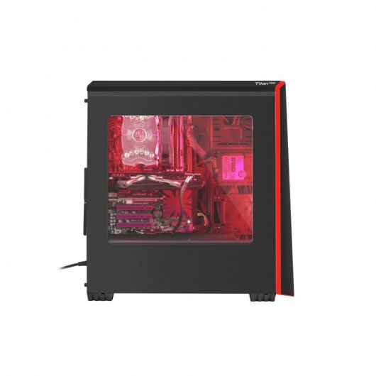 Genesis Titan 700 Rojo USB 3.0 con Ventana