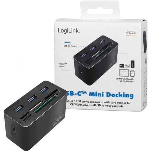 Lettore di schede LogiLink Mini USB 3.2 Nero