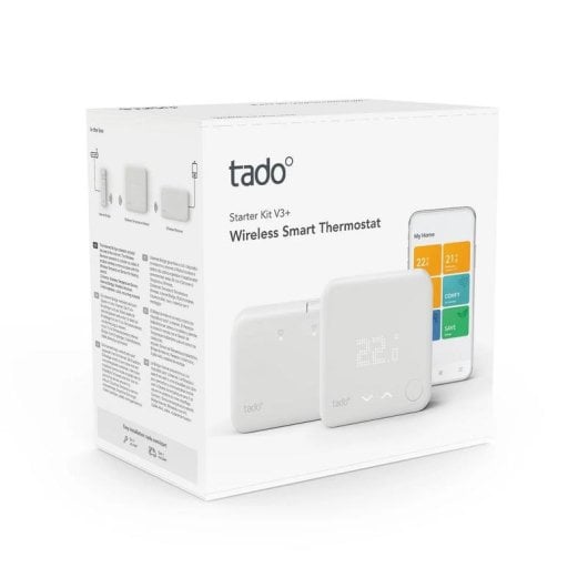 Thermostat Intelligent Tado Kit de Démarrage V3+ Sans fil pour Chauffage