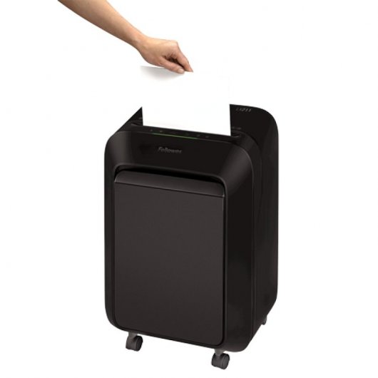 Fellowes LX211 Destructora de Papel Microcorte 23L Negra