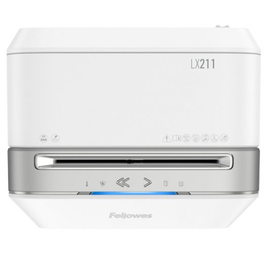 Fellowes LX211 Destructora de Papel Microcorte 23L Blanca