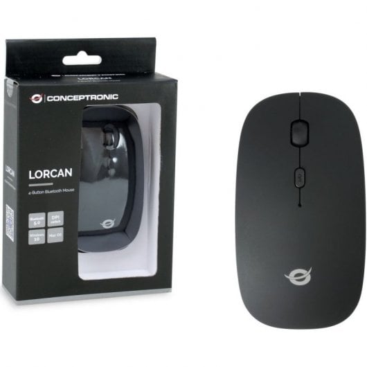 Conceptronic LORCAN01B Souris Bluetooth 1600DPI Noir