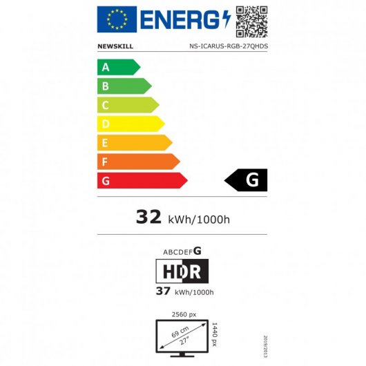 Newskill Icarus RGB IC27QRS 27" LED QuadHD 165Hz G-Sync Compatible