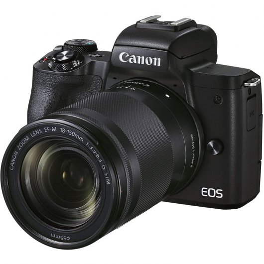 Canon M50 Mark II 24.1MP WiFi Negra + Objetivo EF-M 18-150 mm F3.5-6.3 IS STM