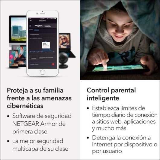 Netgear Orbi RBK12-100PES  Sistema WiFi Mesh 2 Unidades Doble Banda