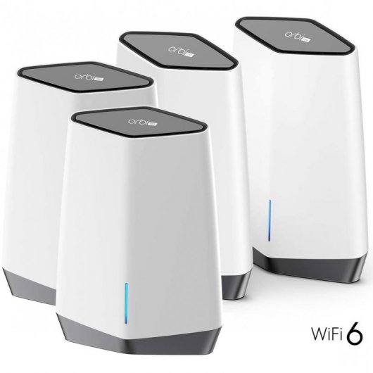 Netgear Orbi Pro SXK80B04 Sistema WiFi Mesh WiFi 6 1 Router + 3 Satélites Tribanda