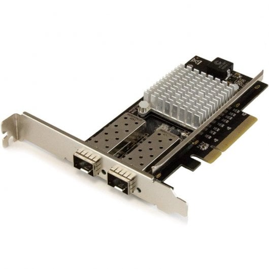 StarTech.com Scheda di rete PCI Express in Fibra ottica da 10Gb con 2 porte SFP+ aperto con Chip Intel