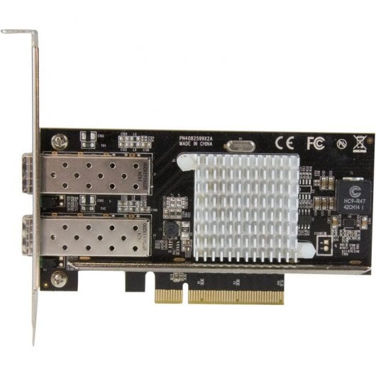 StarTech.com Scheda di rete PCI Express in Fibra ottica da 10Gb con 2 porte SFP+ aperto con Chip Intel