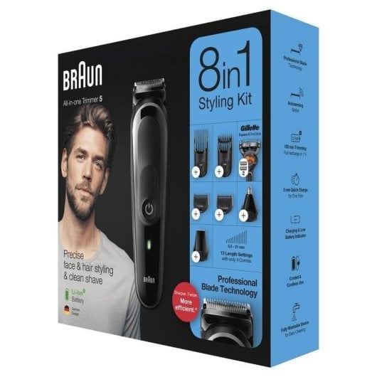 Braun MGK5260 Recortadora de Barba 8 en 1