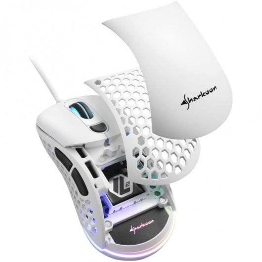 Sharkoon Light2 200 Ratón Gaming RGB 16000 DPI Blanco