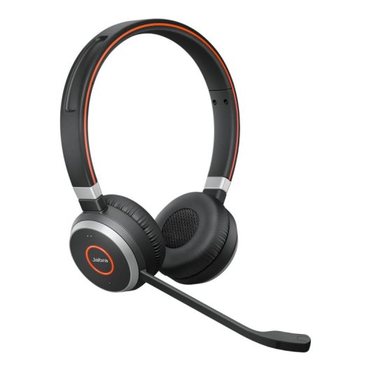Jabra Evolve 65 Auriculares Inalámbricos Negros + Soporte de Carga