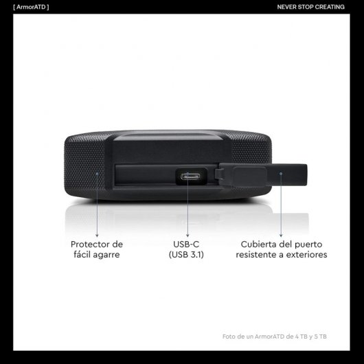 G-Technology ArmorATD 5TB USB-C/Thunderbolt 3