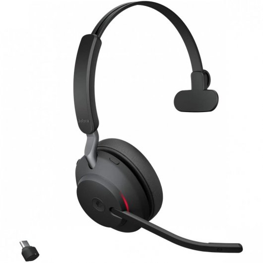Jabra Evolve2 65 MS Auricular Monoaural Negro