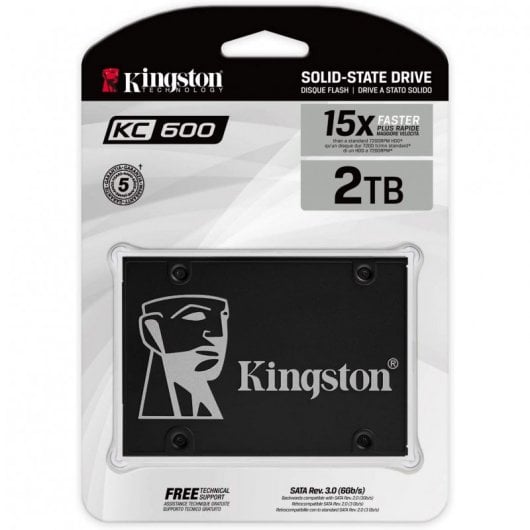 Kingston Technology KC600 2.5" 2048 Go Série ATA III 3D TLC