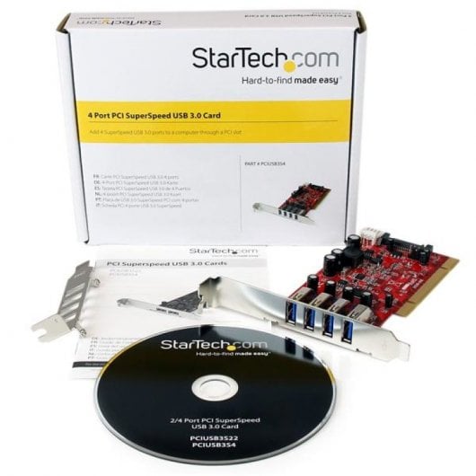StarTech.com PCIUSB3S4 Schnittstellenkarte/Adapter Eingebaut USB 3.2 Gen 1 (3.1 Gen 1)