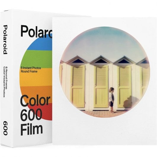 Polaroid Pack 8 Películas Instantáneas Color Marco Redondo para 600