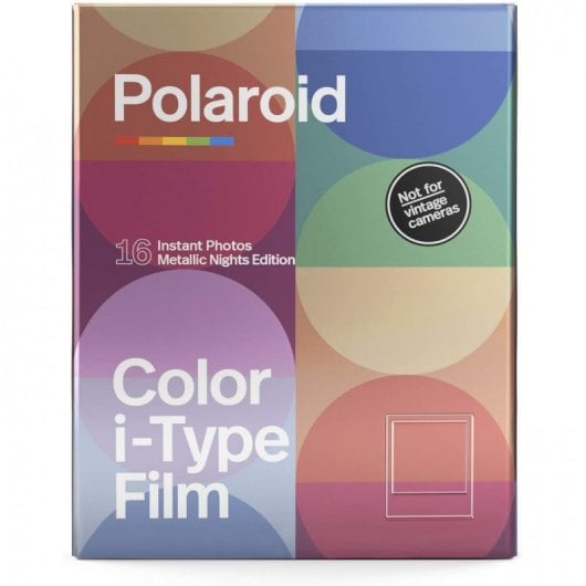 Polaroid Pack 16 Películas Instantáneas en Color para i-Type - Edición Metallic Nights