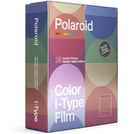 Polaroid Pack 16 Películas Instantáneas en Color para i-Type - Edición Metallic Nights