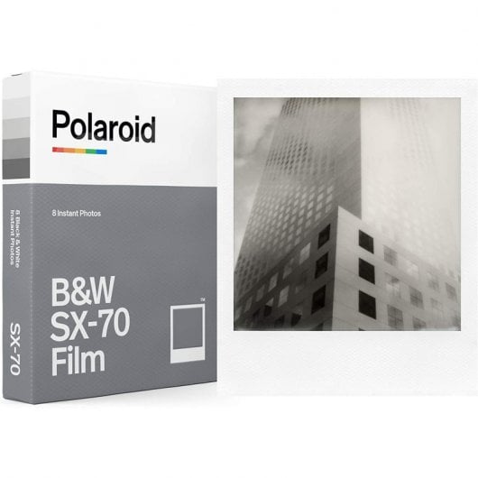 Polaroid Pack 8 Películas Instantáneas Blanco y Negro para SX-70