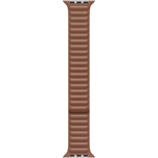 Bracelet à maillons en cuir marron Apple 40 mm taille M/L pour Apple Watch