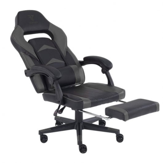 Tempest F36-2 Silla Gaming con Reposapiés Negra/Gris