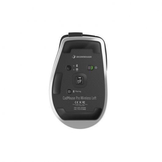 3Dconnexion CadMouse Pro Wireless Left Ratón Inalámbrico para Diseño 7200 DPI Negro