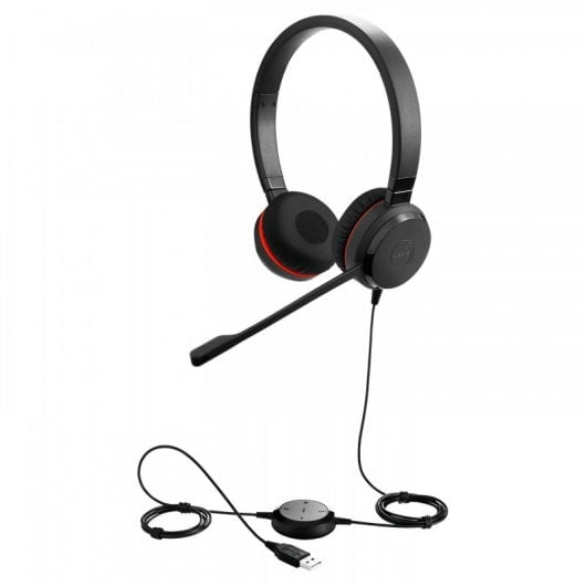 Jabra Evolve 20 SE UC Auriculares Negros