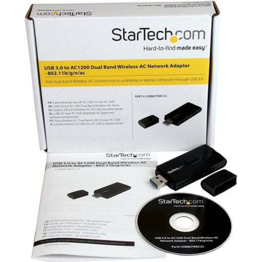 StarTech USB867WAC22 Adaptador WiFi USB 3.0 Doble Banda