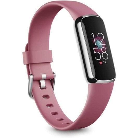 Fitbit Luxe Pulsera de Actividad Rosa Orquídea/Acero Inoxidable Platino