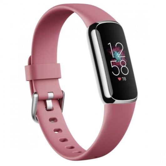 Fitbit Luxe Pulsera de Actividad Rosa Orquídea/Acero Inoxidable Platino