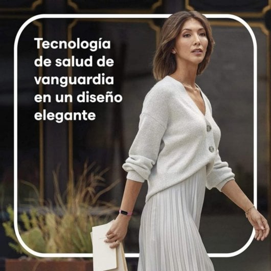 Fitbit Luxe Pulsera de Actividad Rosa Orquídea/Acero Inoxidable Platino